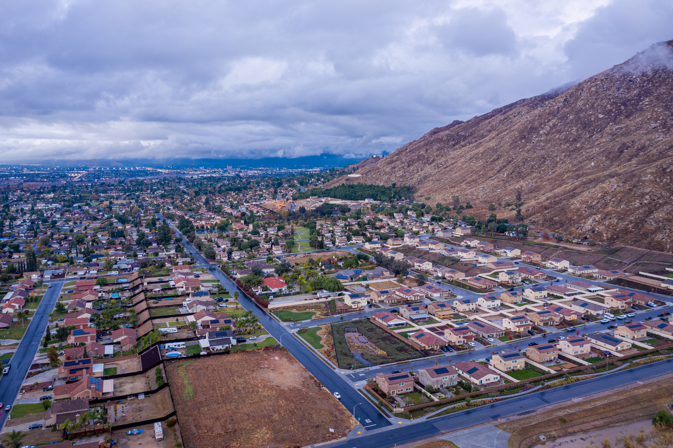 View above Grand Terrace, CA